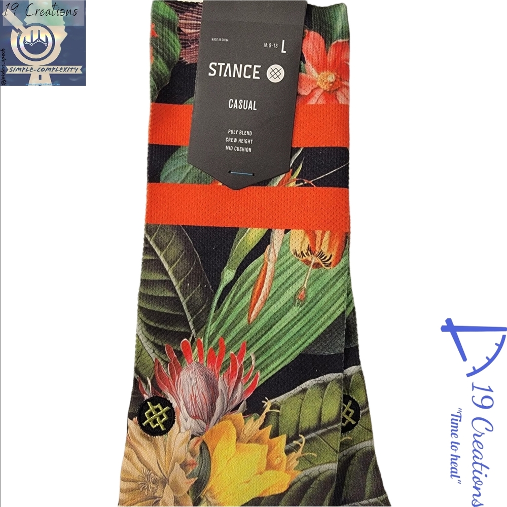(NWT) Stance socks Casual Crew height- Large - Picture 4 of 5